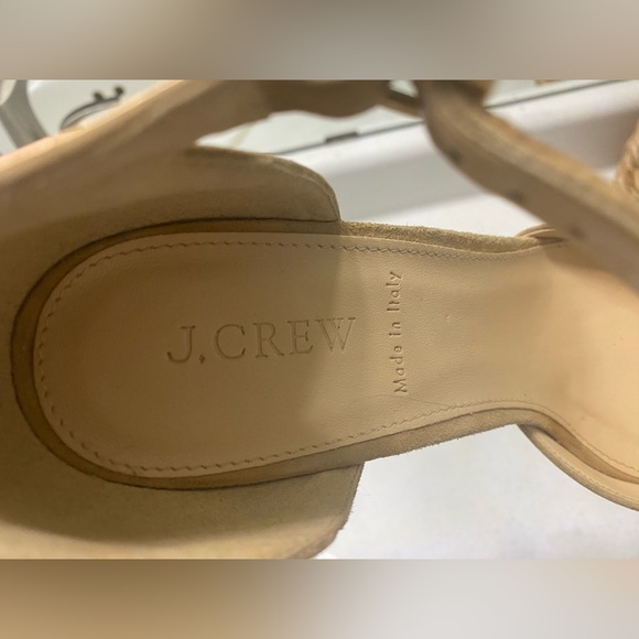 J. Crew made in Italy leather tan heels VGUC - Picture 4 of 4